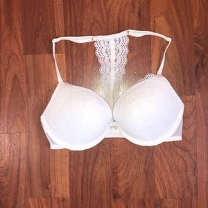 Lace racerback bra